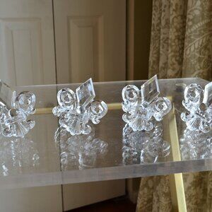 Lot of 4 fleur de lis napkin rings